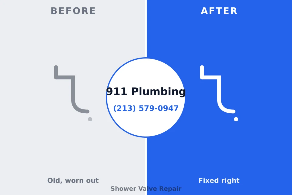 Before and after: plumbing company Rothsville, PA